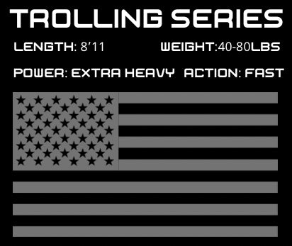 Trolling Series Rods - Spiral Wrap Conventional