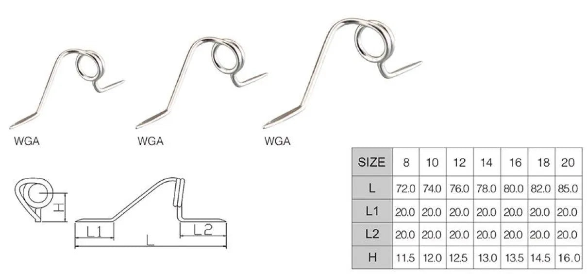 Stainless Steel Wire Guides – Element Fishing Tackle